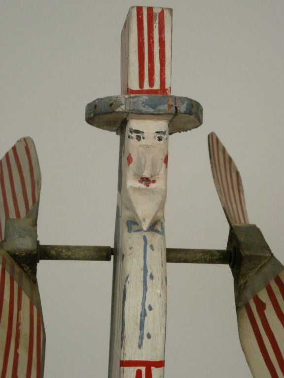 Painted UNCLE SAM WHIRLIGIG