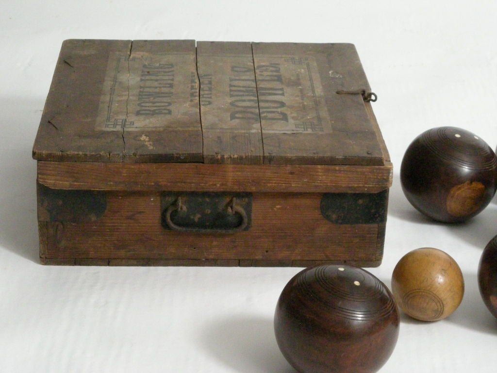 19TH  CENTURY ENGLISH LAWN BOWLING BALLS 1