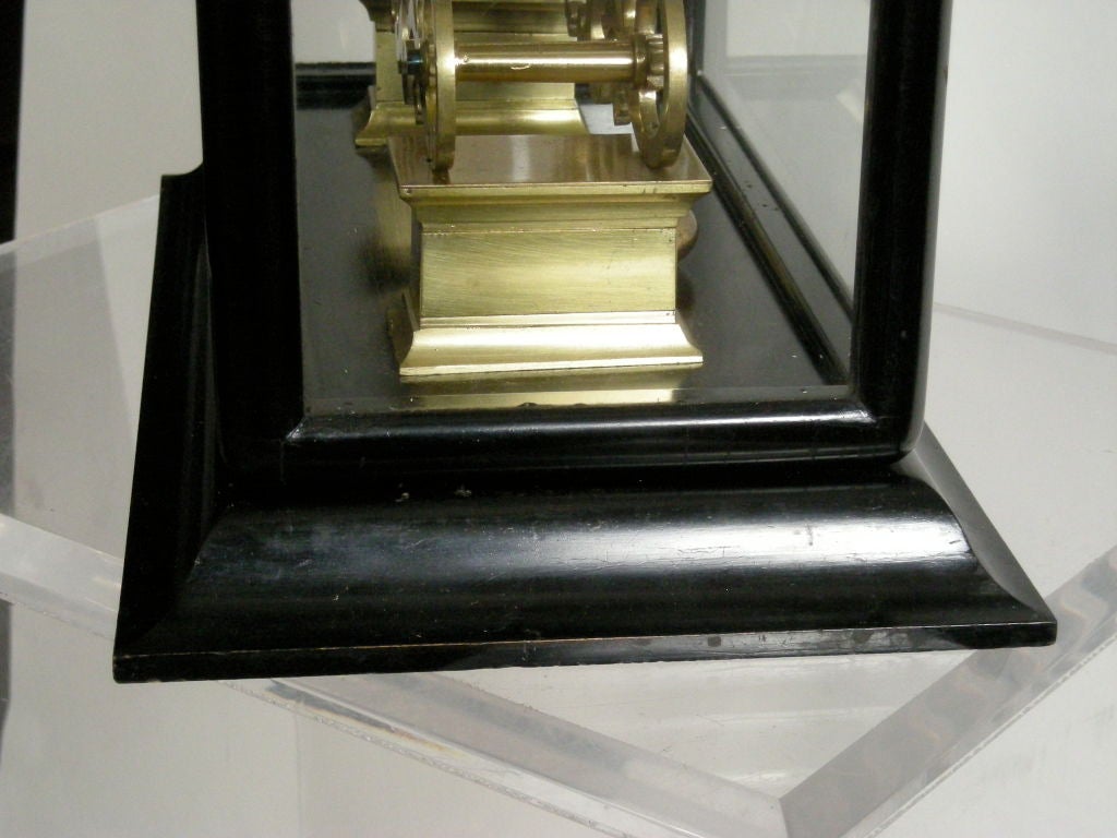 19th Century 19TH C ENGLISH SKELETON CLOCK