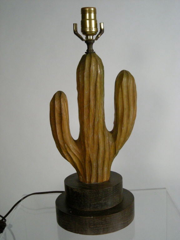 cactus lamp vintage