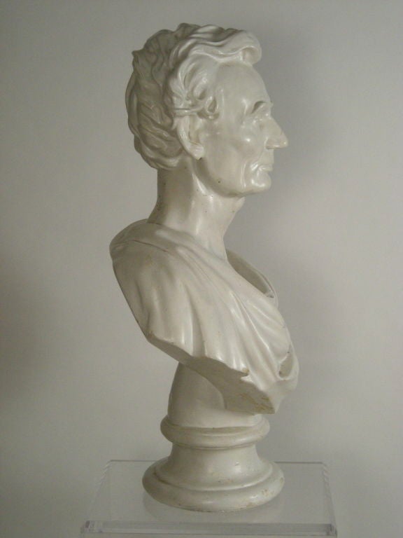 ABRAHAM LINCOLN PLASTER BUST 1