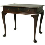 Antique 18TH C QUEEN ANNE OAK TEA TABLE