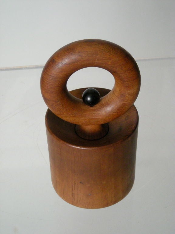 French 1970's PEUGEOT PEPPER MILL IN TEAK