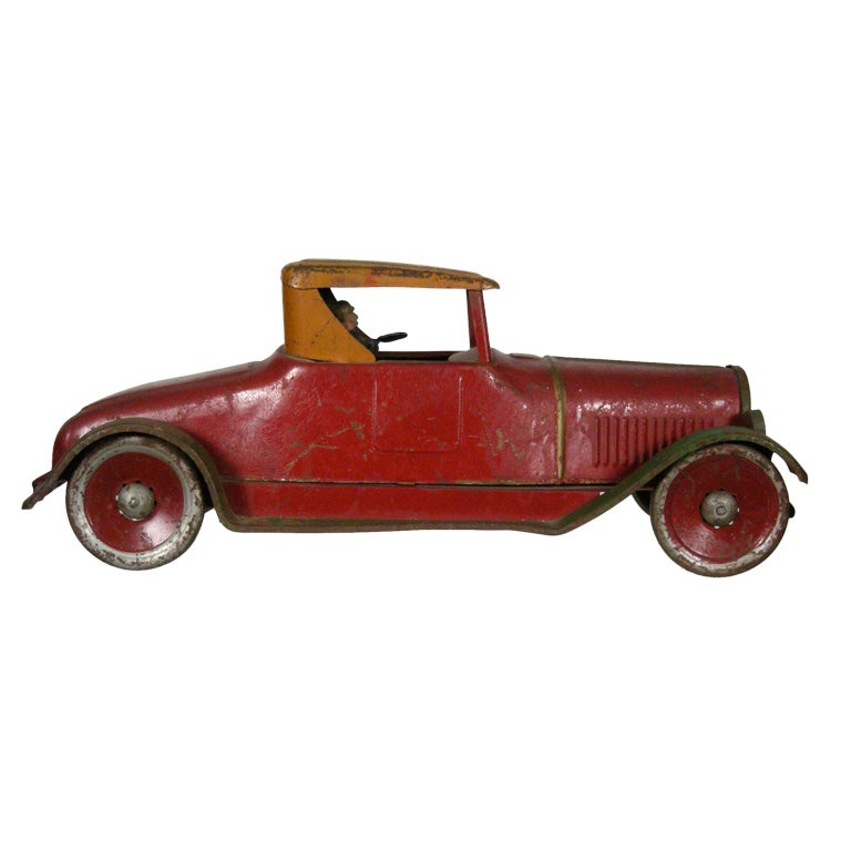 LARGE DAYTON ANTIQUE TOY ROADSTER COUPE