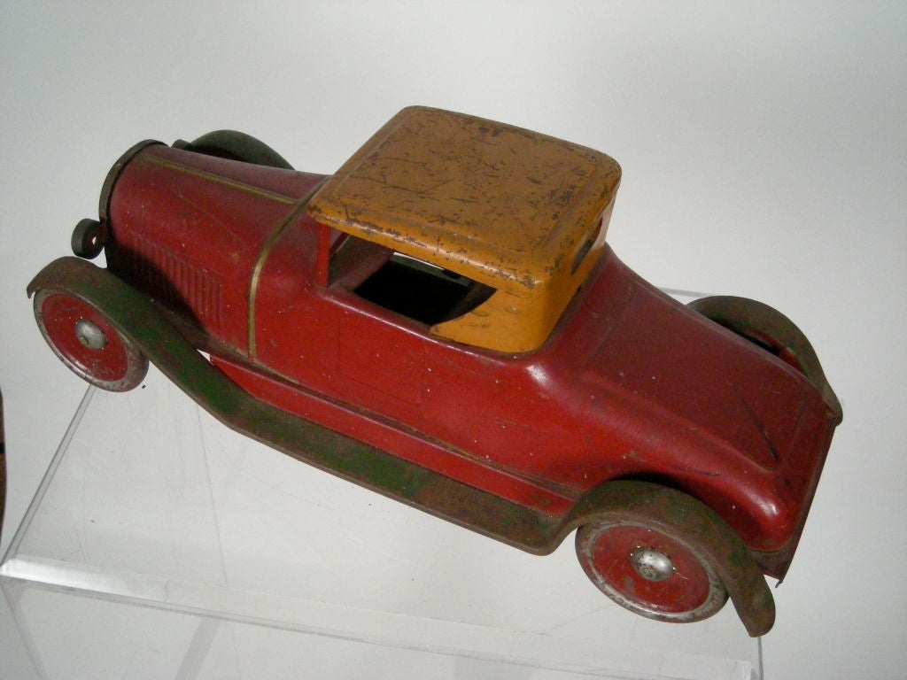 LARGE DAYTON ANTIQUE TOY ROADSTER COUPE 3