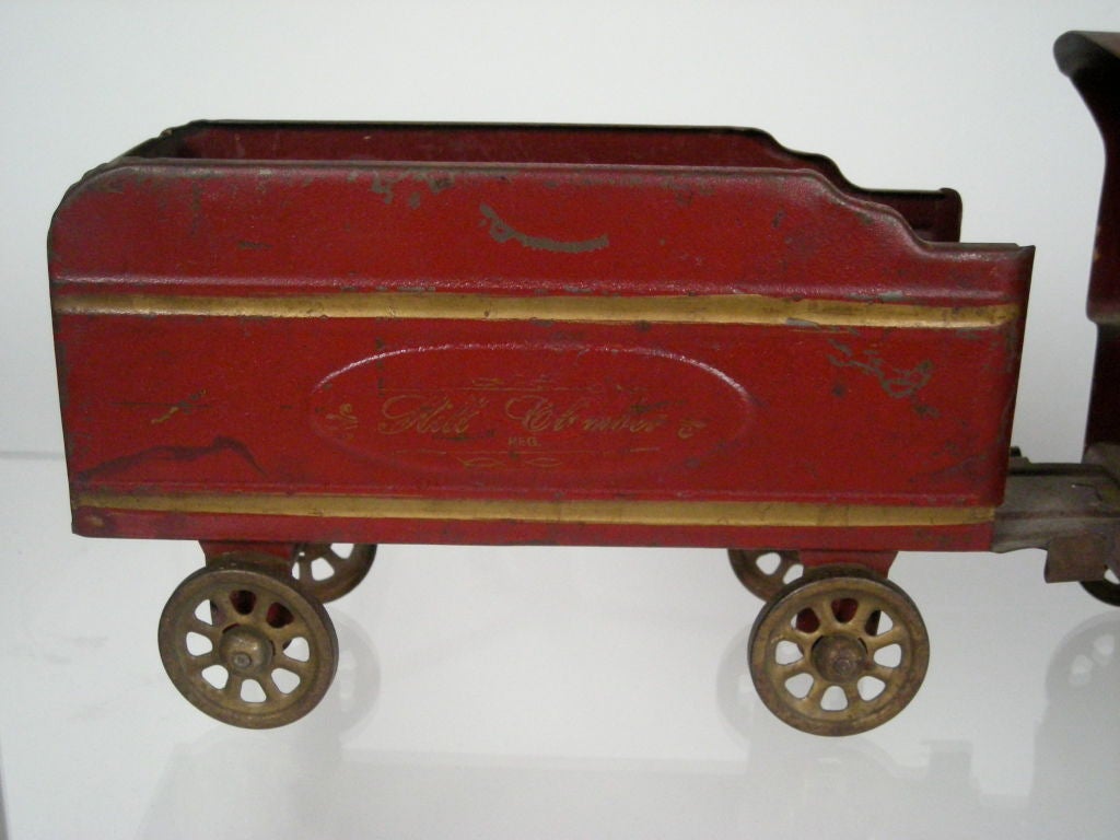 American LARGE DAYTON ANTIQUE TOY HILL CLIMBER  LOCOMOTIVE