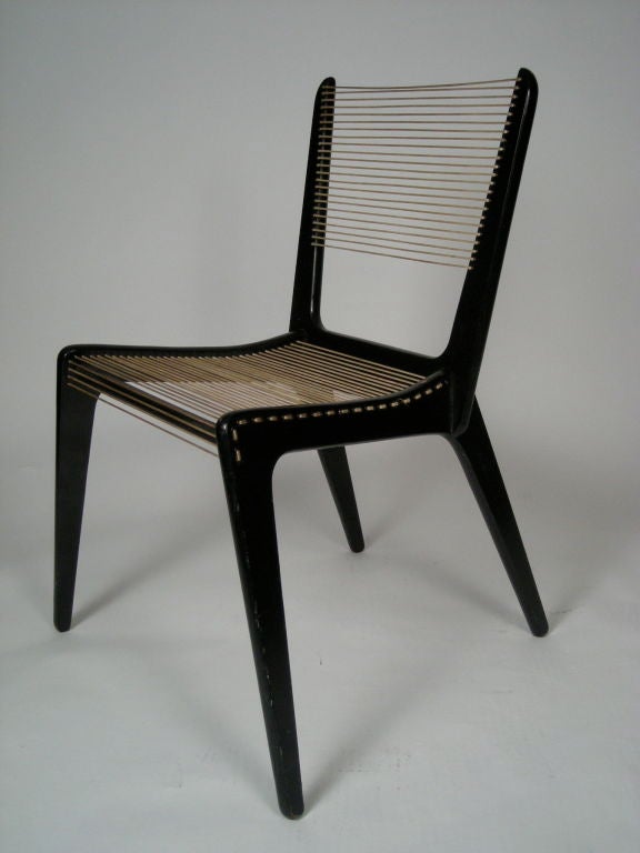 TWO CORD CHAIRS BY JACQUES GUILLON, c. 1954 1