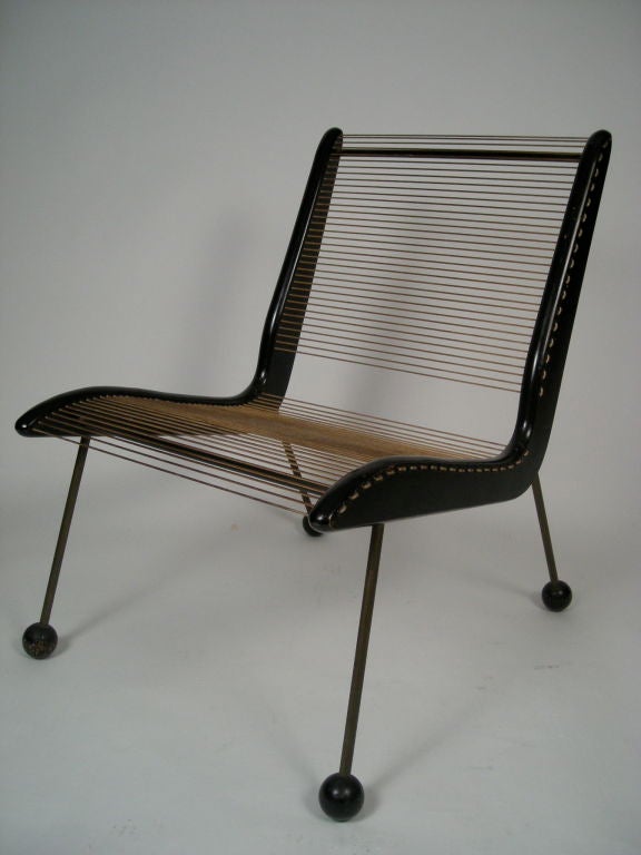 TWO CORD CHAIRS BY JACQUES GUILLON, c. 1954 3