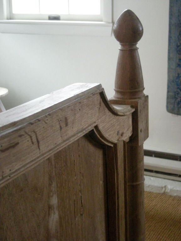 French 19TH C FRENCH CHESTNUT LOUIS XVI STYLE DAYBED OR TWIN HEADBOARDS