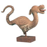 ANTIQUE METAL FLYING DRAGON SCULPTURE ANTIQUE METAL FLYING DRAGON SCULPTURE