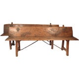 PAIR OF 18TH CENTURY ITALIAN BENCHES IN WALNUT