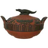 WEDGWOOD ROSSO ANTICO EGYPTIAN SUGAR BOWL