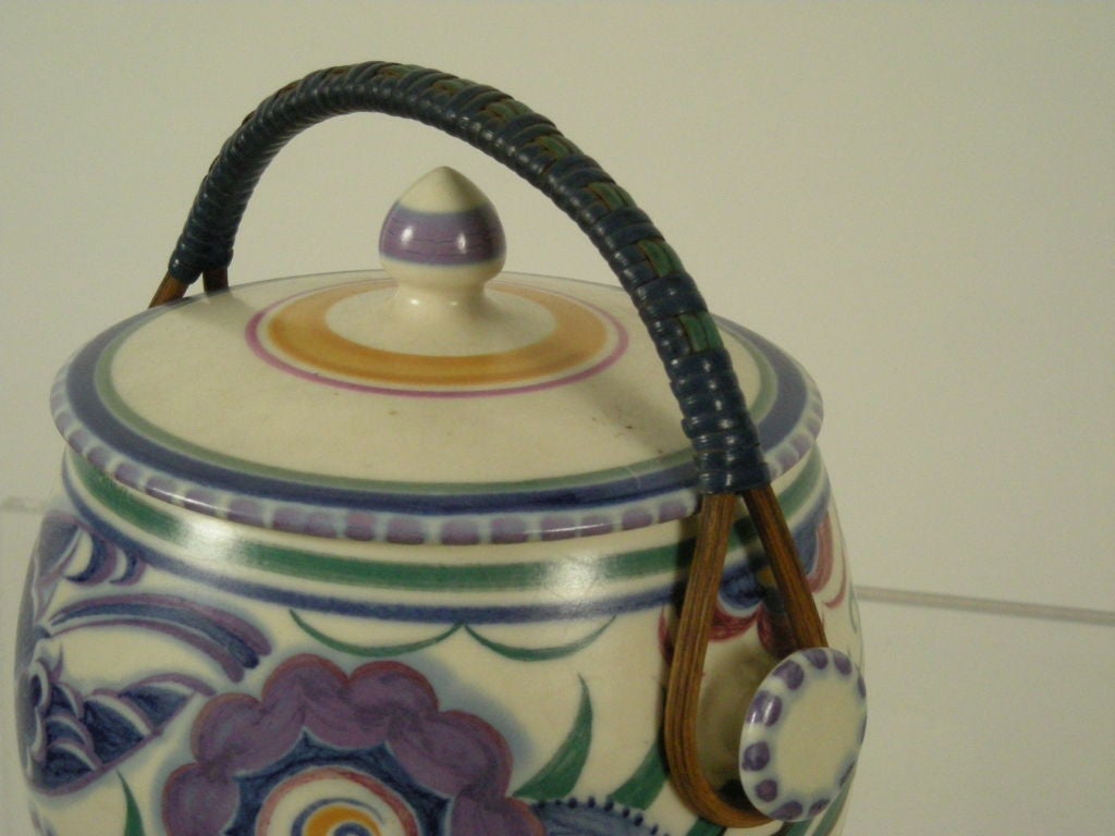 poole pottery biscuit barrel