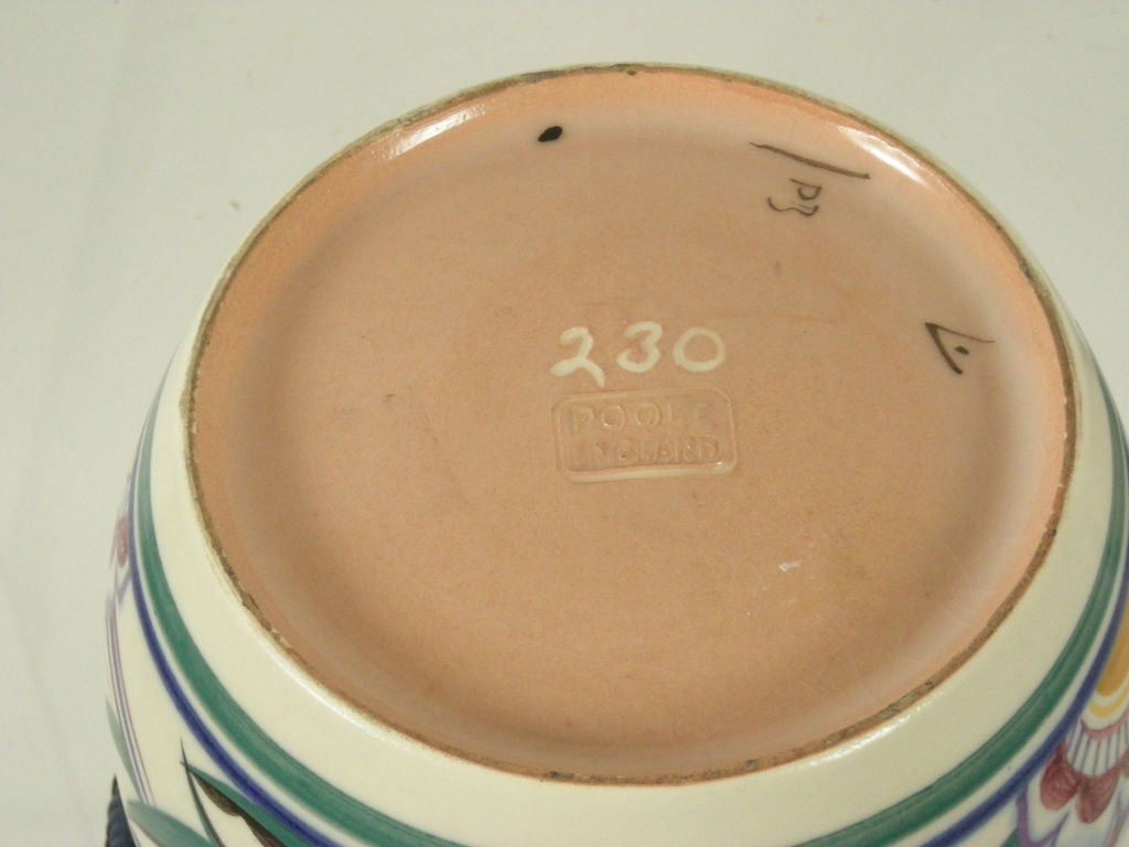 English POOLE POTTERY ART DECO PERIOD BISCUIT JAR