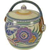 POOLE POTTERY ART DECO PERIOD BISCUIT JAR