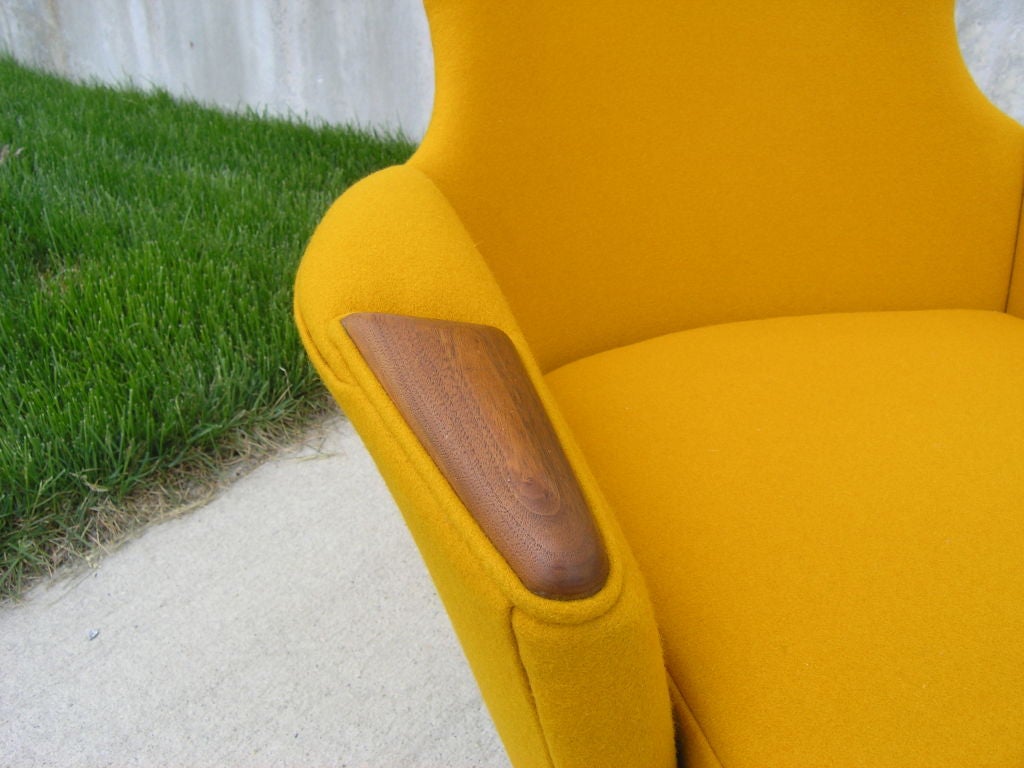 Mid-Century Modern High-Back Armchair, Model 2056-C, by Adrian Pearsall for Craft Associates