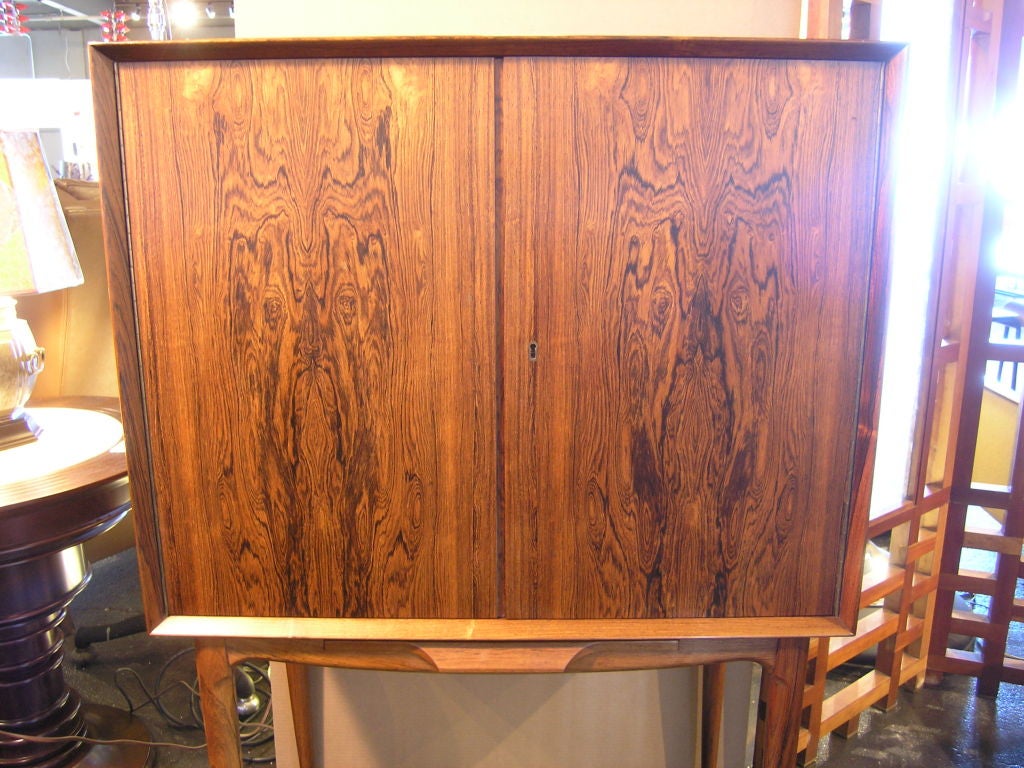 Danish Rosewood Dry Bar Cabinet 1