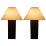 Pair of industrial table lamps