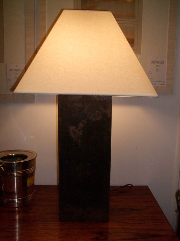 Pair of industrial table lamps