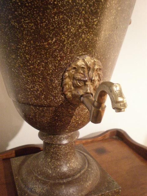 European 19th Century Continental Tole Urn For Sale