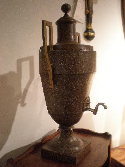 19th Century Continental Tole Urn