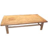 Huge Rustic Plank-Top Coffee Table