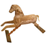 Wooden rocking horse