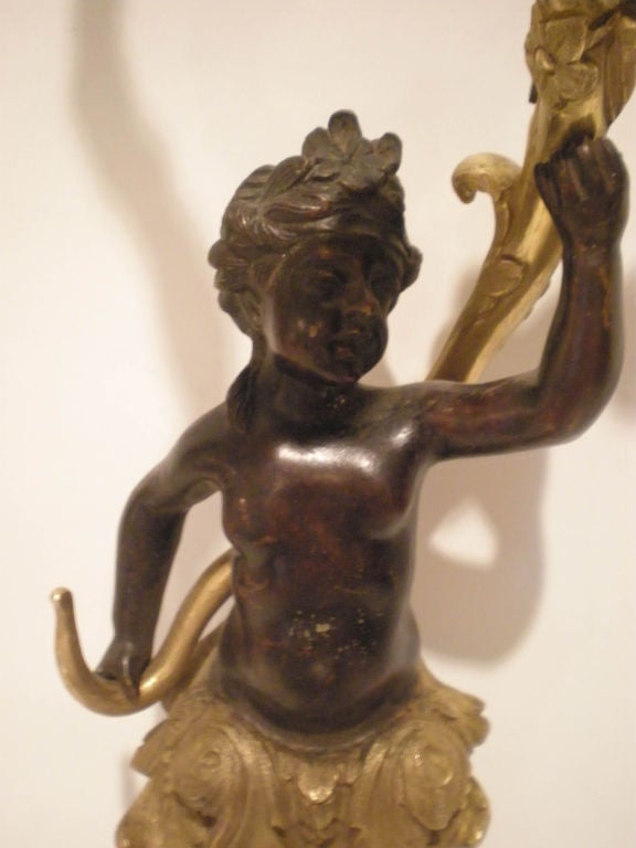 Other Gilded Bronze Putti Sconces