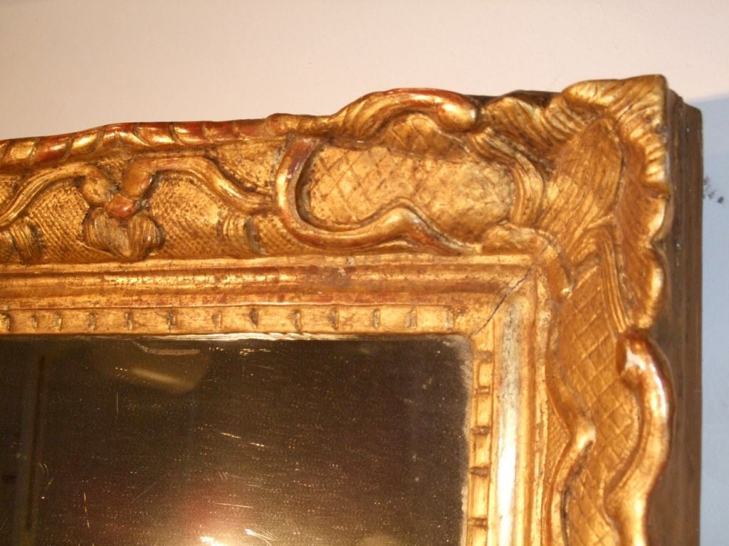 18th Century and Earlier Period Regency Giltwood Mirror