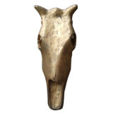 Giltwood horse skull