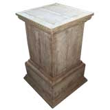 French Rustic Pine Pedestal