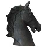 Cast iron horse head