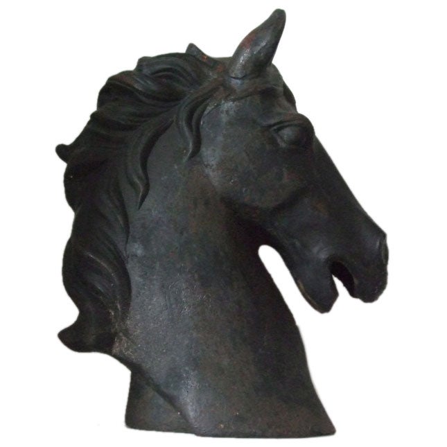 Cast iron horse head