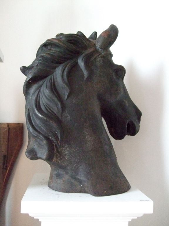 American Cast iron horse head