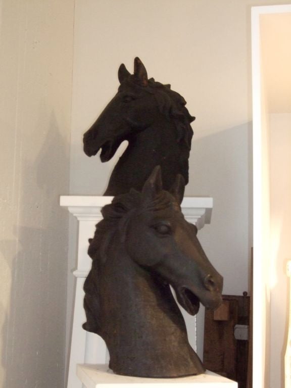 Cast iron horse head 2