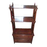 Antique Three tiered Rosewood etegere