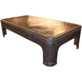 Large scale Industrial riveted coffee table