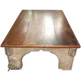 Antique Rustic plank top coffee table