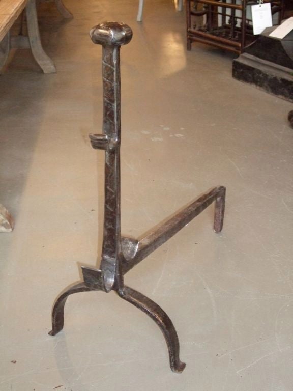 Pair of 18th Century Large-Scale Andirons For Sale 2