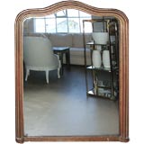Unusual giltwood ribbed mirror