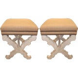 Pair of Rococo style benches