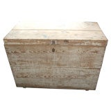 Pine tack chest with original paint
