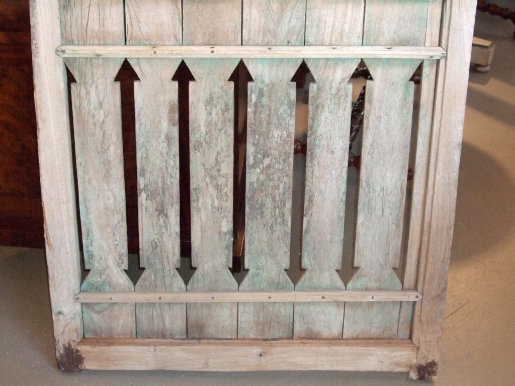 American Pair of 19th Century Wooden Latticework Panels For Sale