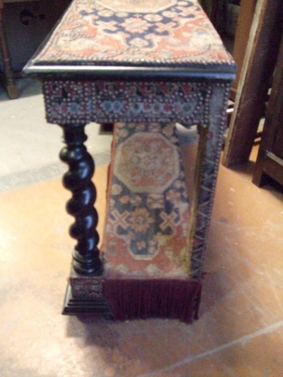 Pair Of Unusual Caucasian Sumak Carpet Consoles