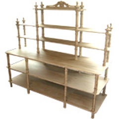 Grey Painted French Shelving Unit 2