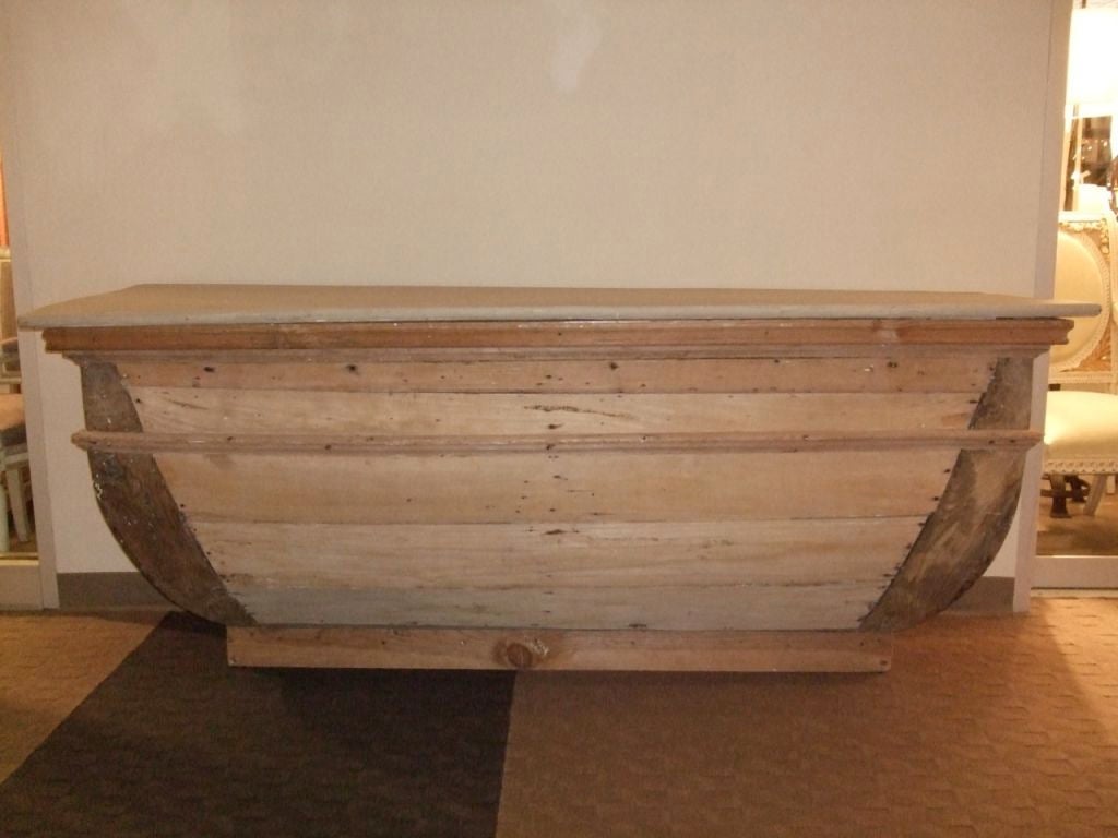 Pine alter piece console. Great for a buffet or entry piece.