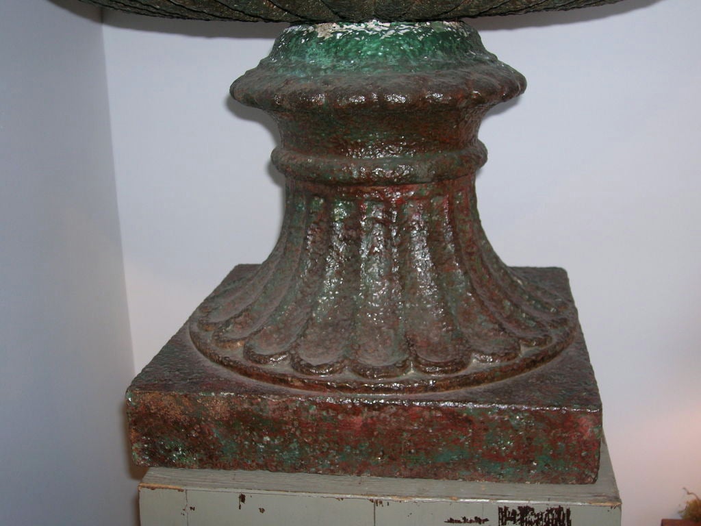 19th Century French Cast Iron Urn For Sale 2