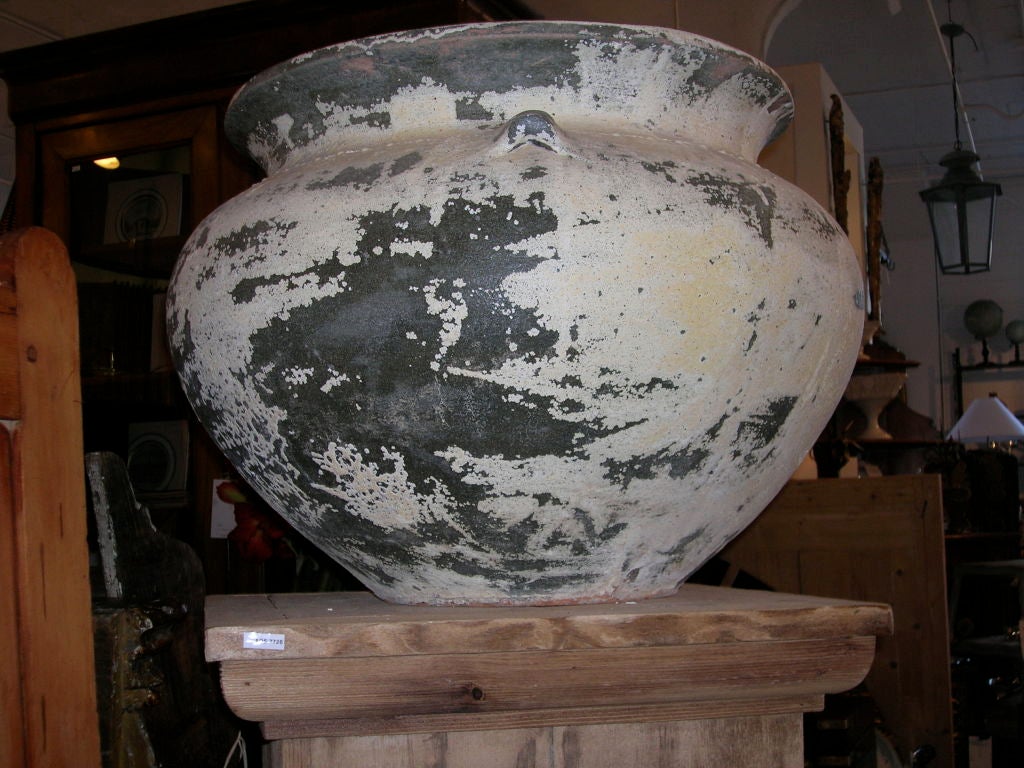 Distressed Clay Pot at 1stDibs