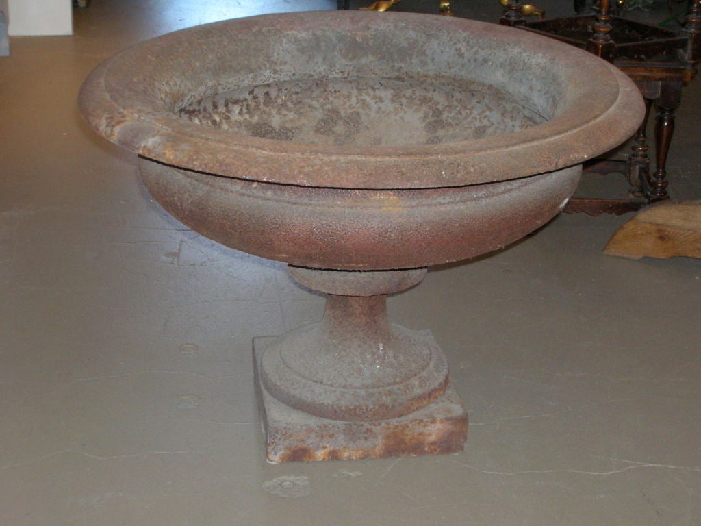 19th Century French Cast Iron Urn 1