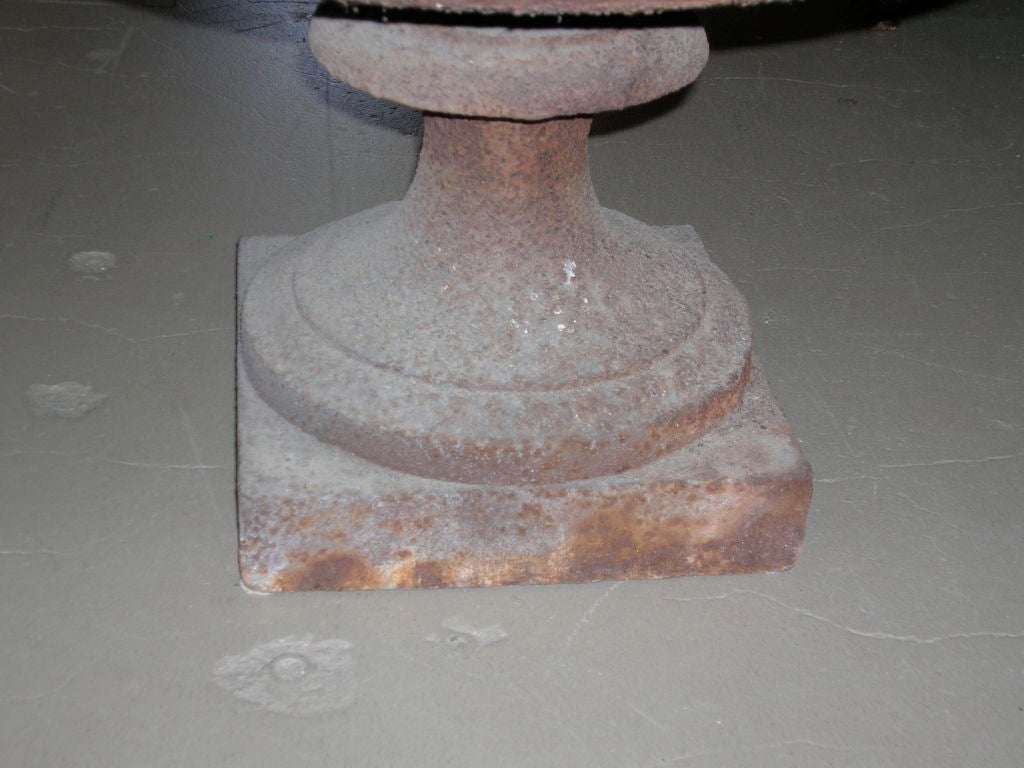 19th Century French Cast Iron Urn 4